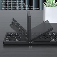 VBESTLIFE Összecsukható Bluetooth Billentyűzet 81 Gomb Vezeték Nélküli Hordozható USB-C 5