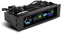 VBESTLIFE PC ventilátor szabályozó 5 ventilátorhoz LCD kijelzővel hőmérséklet szenzorral 1