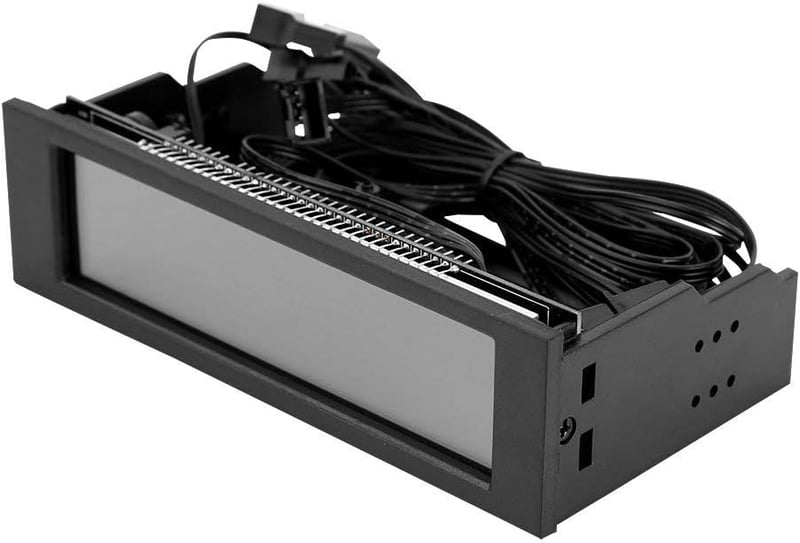 VBESTLIFE PC ventilátor szabályozó 5 ventilátorhoz LCD kijelzővel hőmérséklet szenzorral