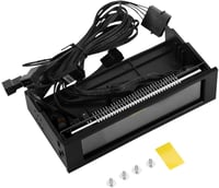 VBESTLIFE PC ventilátor szabályozó 5 ventilátorhoz LCD kijelzővel hőmérséklet szenzorral 7