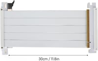 VBESTLIFE PCIe 4.0 X16 Riser kábel fehér, GPU bővítő 180° RTX 4090/4080/4070/RX7900 7