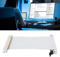VBESTLIFE PCIe 4.0 X16 Riser kábel fehér, GPU bővítő 180° RTX 4090/4080/4070/RX7900 2