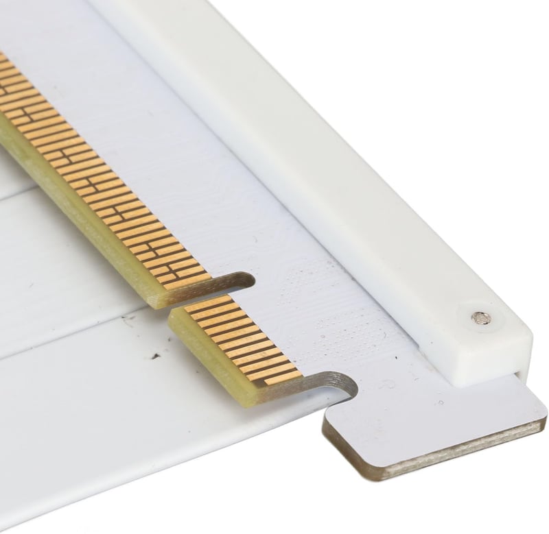 VBESTLIFE PCIe 4.0 X16 Riser kábel fehér, GPU bővítő 180° RTX 4090/4080/4070/RX7900