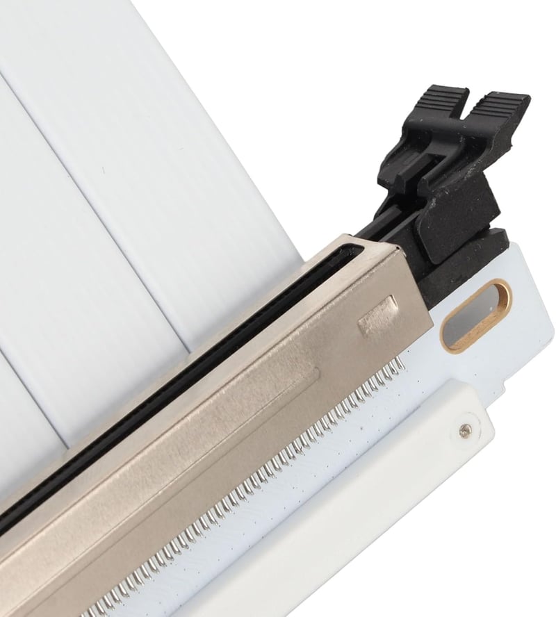 VBESTLIFE PCIe 4.0 X16 Riser kábel fehér, GPU bővítő 180° RTX 4090/4080/4070/RX7900