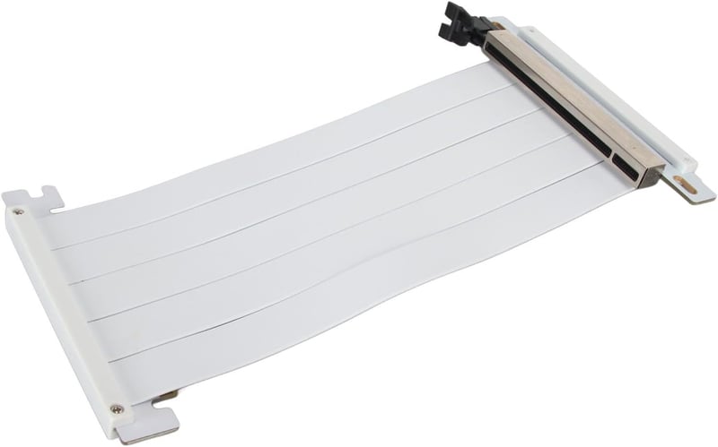 VBESTLIFE PCIe 4.0 X16 Riser kábel fehér, GPU bővítő 180° RTX 4090/4080/4070/RX7900