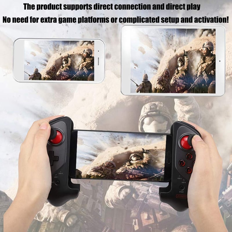 VBESTLIFE PG-9083S Bluetooth 4.0 Játékvezérlő Mobilhoz és Tablethez - 280 mm-ig Kihúzható Teleszkópos Kontroller Android/iOS Készülékekhez