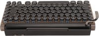 VBESTLIFE Retro Írógép Billentyűzet - 83 Gombos Vezeték Nélküli Mechanikus Bluetooth Billentyűzet Fém Sapkákkal, Fa Mintázattal PC-hez és La 4