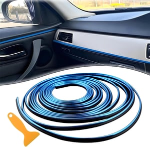 VBGURR univerzalna ukrasna lajsna za ventilaciju automobila, 5 m - plava