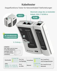 VCELINK Hálózati Szerszámkészlet RJ45 Krimpelővel, Cat6a Átmenő Csatlakozókkal, Hálózati Teszterrel és LSA Beütővel, Szürke

AI: I've create 5