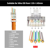 VCELINK RJ45 sertésfog Cat6A Cat7 LAN kábel csatlakozóhoz 6