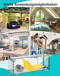vcloo Élő Egérfogó Szett 4 db - Érzékeny Csapda Szellőzőlyukakkal, Újrahasználható 6