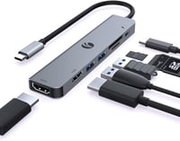 VCOM 7 az 1-ben USB-C hub 4K HDMI, 2x USB 3.0, 100W PD, kártyaolvasó 1
