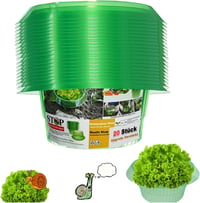 VDYXEW Megerősített Csigavédő Gallér Saláta és Káposzta Növényekhez - Vegyszermentes Csigariasztó Védelem (68g/db) - Pack of 20 1