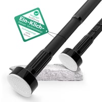Vecto čierna teleskopická záclonová tyč bez vŕtania 250-340 cm, priemer 32 mm 1