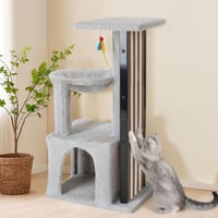 Veehoo 90 cm macskakaparó torony, többszintű macskavár kletörléshez és pihenéshez 1