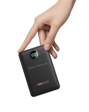 Power banka VEEKTOMX 10 000 mAh, rýchle nabíjanie PD 22,5 W, 3 výstupy a 2 vstupy, kompaktná prenosná externá batéria pre telefón
