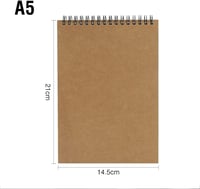 VEESUN Sketchbook rajzfüzet, A5, 160 GSM, kraft borító - 4 db 2