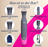 Aparat de tuns Veet Expert Intimate pentru față, sprâncene și zona intimă, pentru femei 5