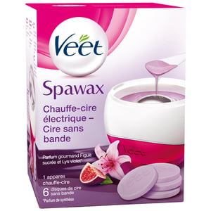 Veet SpaWax Elektromos Viaszmelegítő Készlet 6 Viaszpatronnal – Szalagmentes Gyantázó Szett Otthoni Használatra