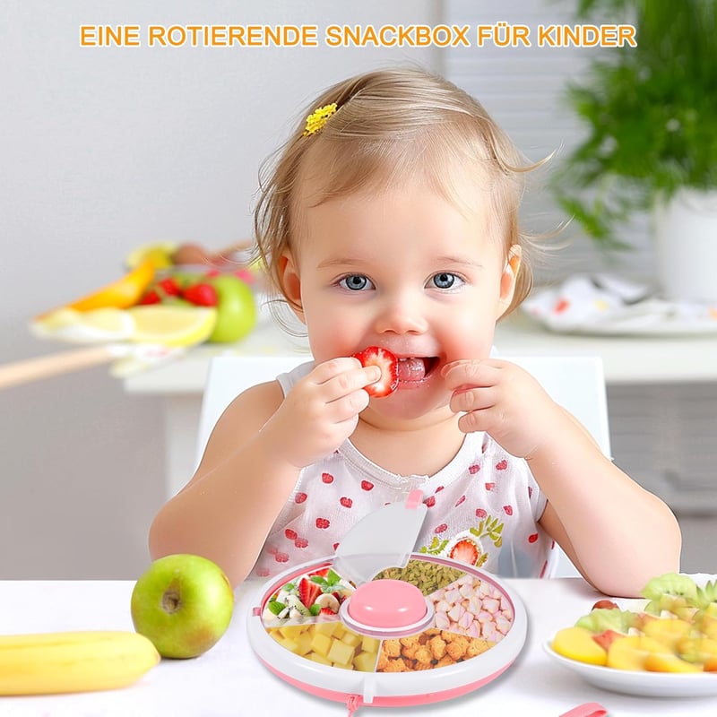 Vefacion Forgó Snack Box Gyerekeknek Rekeszes Uzsonna Tároló Melon Gyümölcs