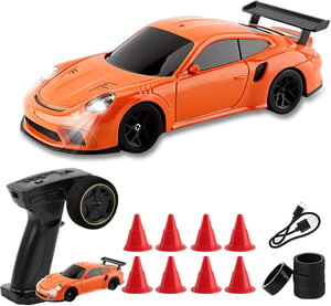 Vefacion Mini RC Drift automobil 1:43 2,4GHz 15 km/h sa svjetlom - narančasta