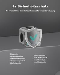 VEFVE 70W USB-C Kocka Elosztó, 7-az-1-ben Kapcsolós Hosszabbító 3m Kábellel, Gyorstöltő USB Portokkal MacBook, Laptop, iPhone 15 Készülékekh 6