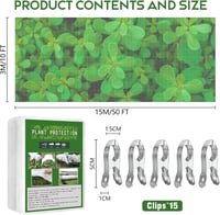 Vegamall 3x15m Téli Fleece Növényvédő Fagycsapda 17gsm 15 Klipsszel 2