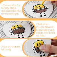 VEGCOO Magic Puffy Paint 48 részes 3D festékszett gyerekeknek 12 szín markőrral 3
