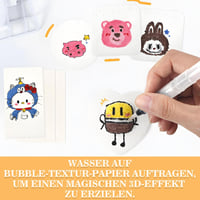 VEGCOO Magic Puffy Paint 48 részes 3D festékszett gyerekeknek 12 szín markőrral 7