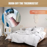 Vegena 4 darabos termosztátfej szett M30x1.5 radiátor hőmérséklet szabályozó 4