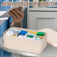 Cutie de depozitare cu încuietoare cu cifru VEGOATY, pentru medicamente și obiecte personale, cutie pentru păstrarea alimentelor și a gustărilor 6