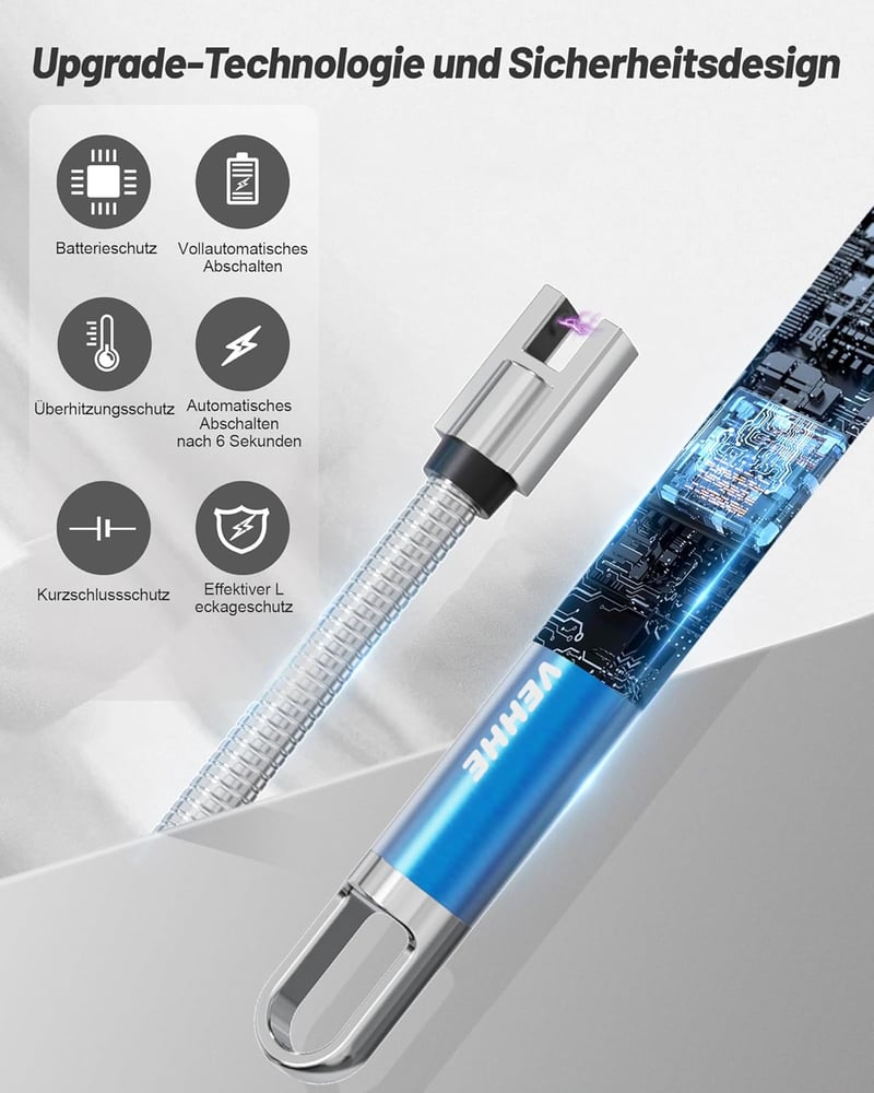 VEHHE ívgyújtó elektromos USB-s gyújtó