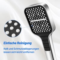 VEHHE Víztakarékos Zuhanyfej 7 Vízsugár Móddal - Esőztető Zuhanyrózsa Stop Gombbal, Egykezes Állítás, Vízkőmentes Szilikon Fúvókák, Nyomásfo 6