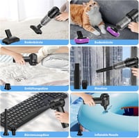 VEIPAO Vezeték Nélküli Kézi Porszívó 18KPA - Összecsukható 4 az 1-ben Mini Porszívó 6000mAh Akkumulátorral, 35 Perc Üzemidő, Otthoni és Autó 6