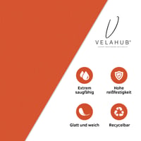 VelaHub Airlaid servítka s vreckom na príbor, 50 ks – Prémiová jednorazová servítka, 39x40 cm, oranžová 3