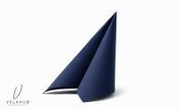 Șervețele de masă de unică folosință Premium VelaHub Soft Point 50 bucăți, 38x38 cm, pliate 1/4, albastru închis 2