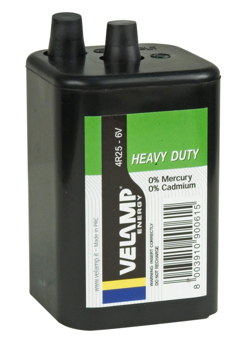Batéria Velamp 4R25 Heavy Duty štvorcová 6 V – zelená