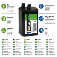 Velamp 4R25 Heavy Duty négyzet elem 6 V - zöld 2