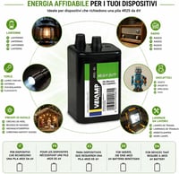 Velamp 4R25 Heavy Duty négyzet elem 6 V - zöld 3