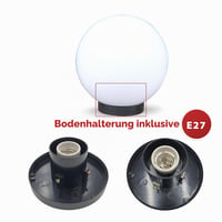 Vonkajšie guľové svietidlo Velamp APOLUX PMMA, 250 mm, pre objímku E27, biele 3