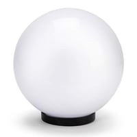 Vonkajšie guľové svietidlo Velamp APOLUX PMMA, 250 mm, pre objímku E27, biele 1