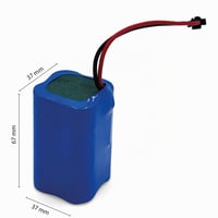 Li-ion batéria Velamp BATTIR867, 7,4 V, 4400 mAh, 4x18650, 500 cyklov, s konektorom, modrá 2