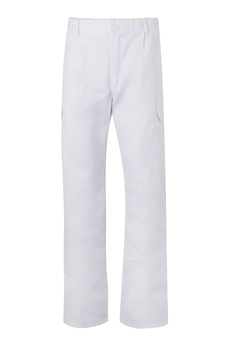 Pantaloni de lucru cu buzunare multiple VELILLA 345 – mărimea 36, Alb