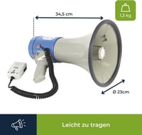 Velleman MP25SFM 25W Hangosbemondó Többszínű Megafon - 25Watt 7