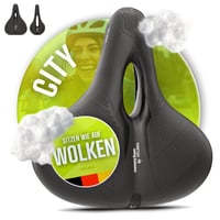 Șa de bicicletă VELMIA CITY, ergonomică, pentru bărbați și — clemă lipsă, urme vizibile de fixare a clemei (stare: vezi poza 2) 4