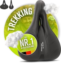 VELMIA Ergonomikus Kerékpár Nyereg 3-Zónás Kialakítással - Memóriahabos Üléspárna Rezgéscsillapítással MTB, Gravel és E-Bike Kerékpárokhoz 1
