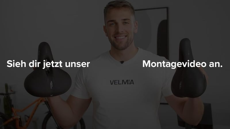 VELMIA Ergonomikus Kerékpár Nyereg 3-Zónás Kialakítással - Memóriahabos Üléspárna Rezgéscsillapítással MTB, Gravel és E-Bike Kerékpárokhoz