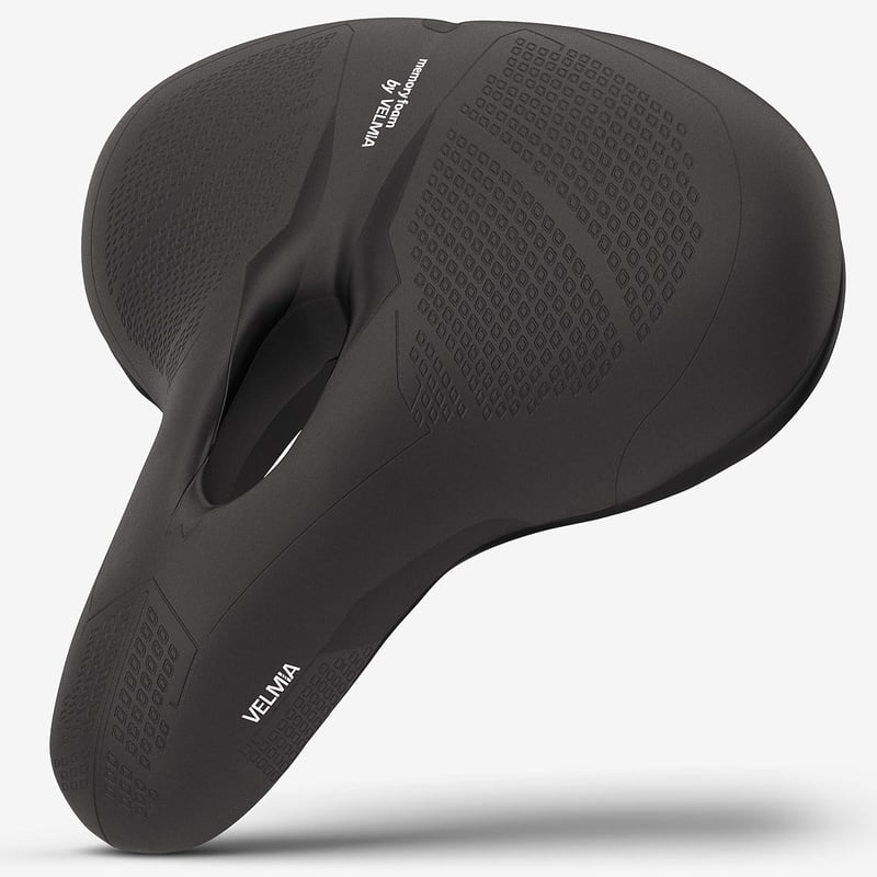 VELMIA Ergonomikus Kerékpár Nyereg 3 Zónás Rendszer Shock Absorb Felfüggesztés MTB Gravel