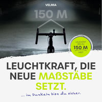 Velmia LED kerékpárlámpa szett USB töltéssel, 8,5 óra üzemidő, 3 fokozat 3
