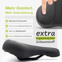 VELMIA vízálló kerékpár nyereg ergonomikus kényelmes uniszex 2